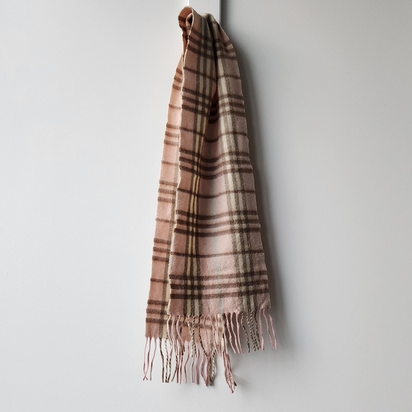 Burberry Accessories - Vintage Burberry Y2K Mini Classic Check Cashmere Scarf